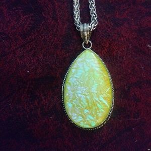 stone and glass pendants